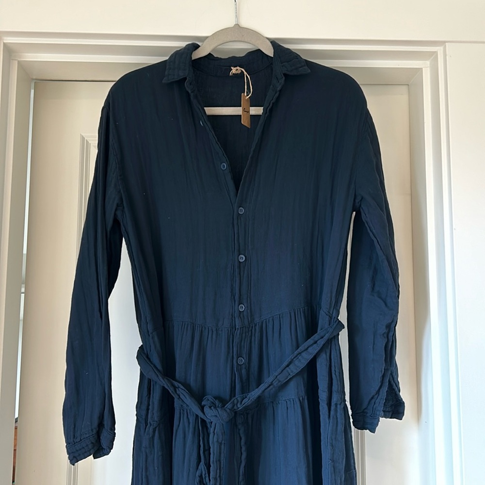CP Shades dress. Phoebe, double cotton, color ink. New with tags. Size XS.